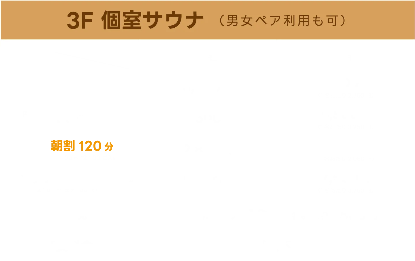 3F 個室サウナ（男女ペア利用可）